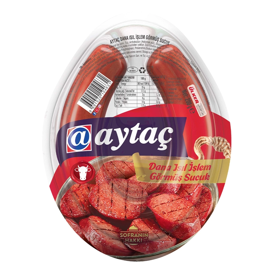 Aytac fermente dana sucuk  200 gr - 1