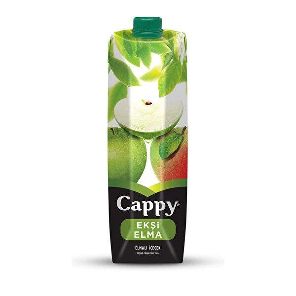 Cappy eksı elmalı ıcecek 1lt - 1
