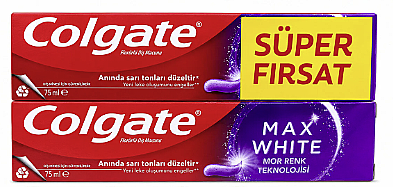 Colgate dm max whıte mor 75 ml+75 ml - 1