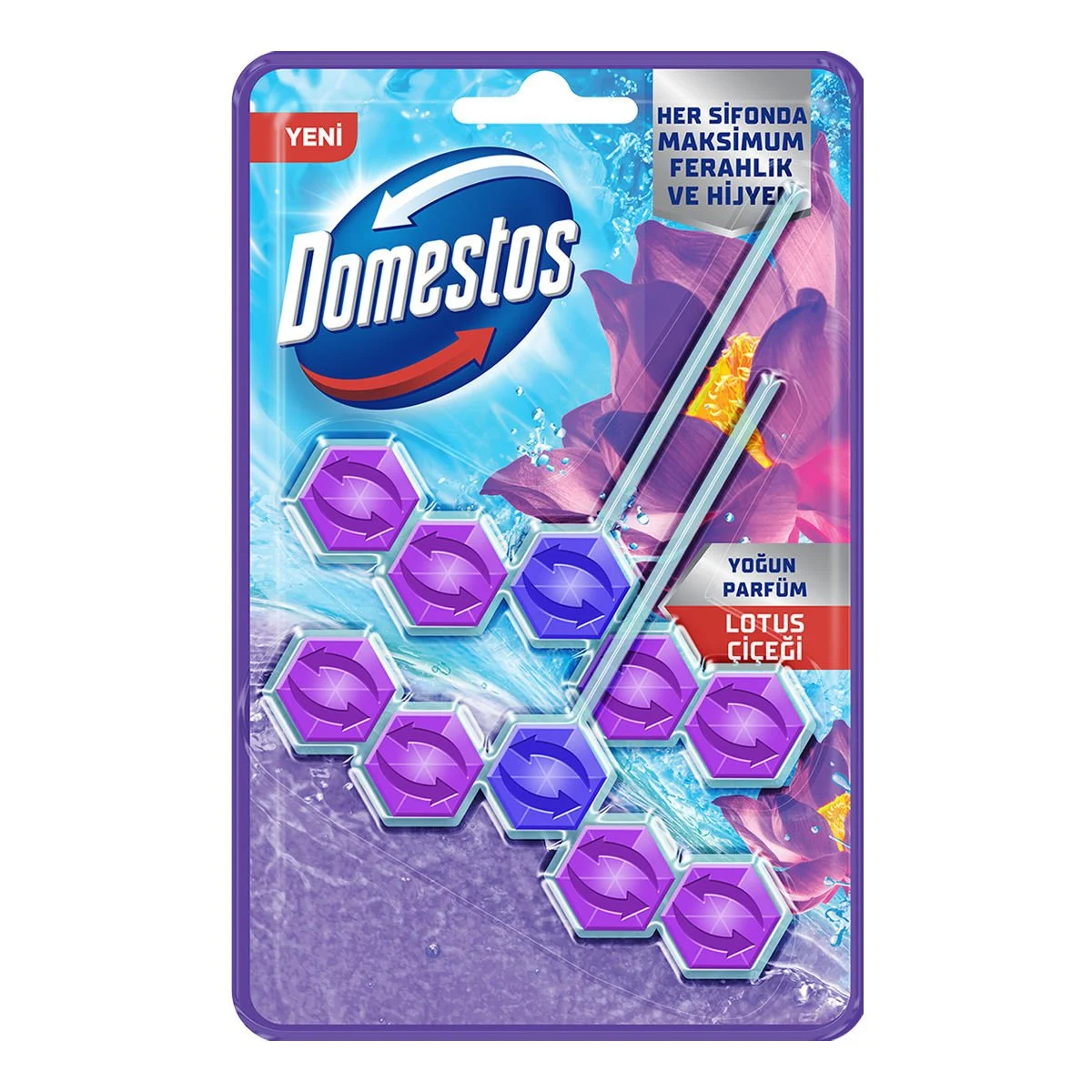Domestos wc blok 5*2 lotus çiçeği 100 gr
