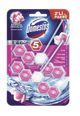 Domestos wc blok 5*2  manolya 100 gr - 1