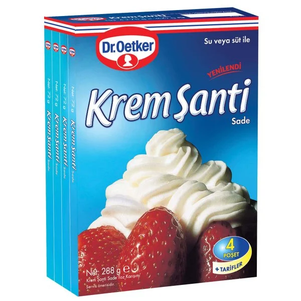 Dr oetker krem santı 4'lu 288 gr - 1