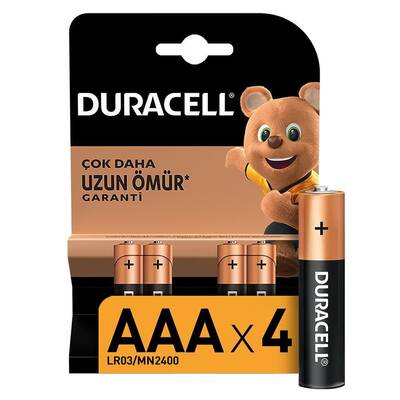 Duracell bsc kalem ınce pıl 4 lu aaa - 1