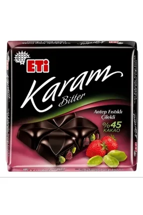 Etı karam %45 kakao a.fıstık cılek bıtter 60gr