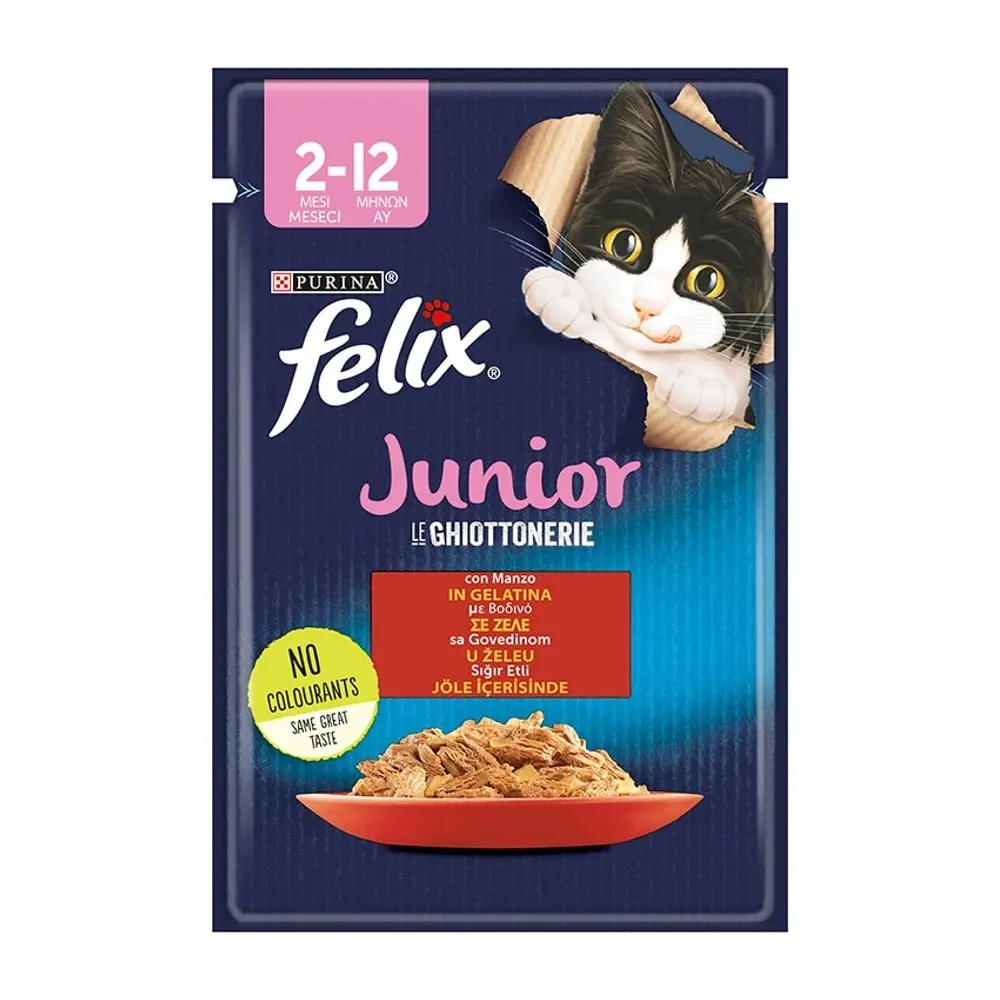 Felıx 85 gr yavru kedı sıgır etlı - 1