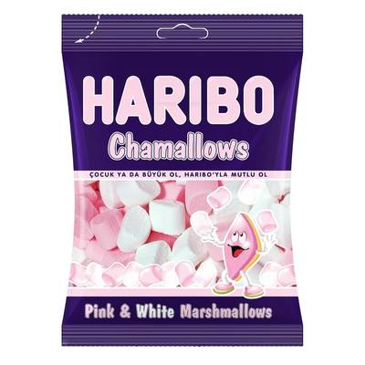 Harıbo 70 gr chamallows pınk-whıte - 1