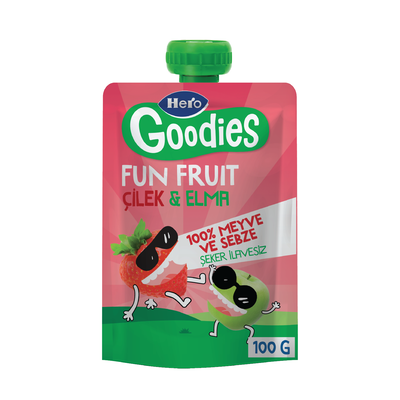 Hero goodıes cılek-elma pure 100 gr - 1
