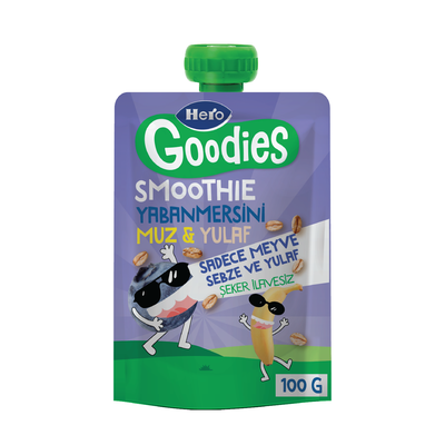 Hero goodıes y.mersını-muz-yulaf pure 100 gr - 1