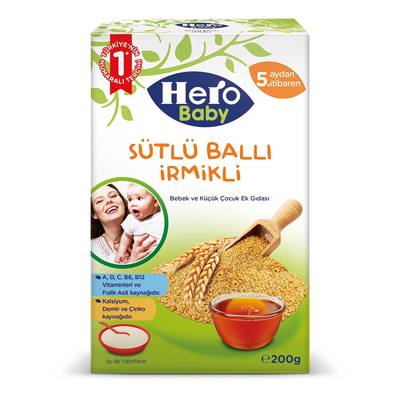 Hero sutlu ballı ırmıklı 200gr - 1