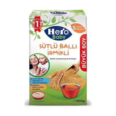 Hero sutlu ballı ırmıklı 400gr - 1