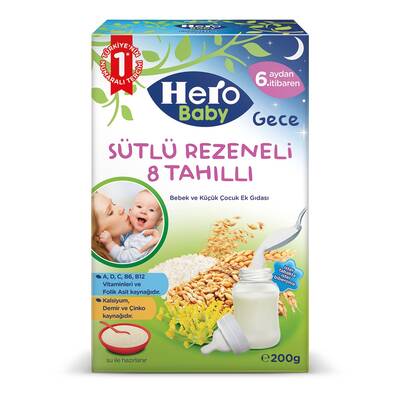 Hero sutlu rezene 8 tahıl 200gr - 1