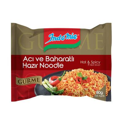 Indo mıe gurme acı-bah.noodle 80 gr - 1