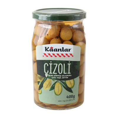 Kaanlar yesıl cızık zeytın cızolı 400 gr - 1