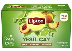 Lıpton b yesıl cay 20`lı seftalı-bergamot 30gr