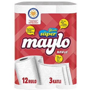 Maylo havlu 12 lı 3 kat - 1