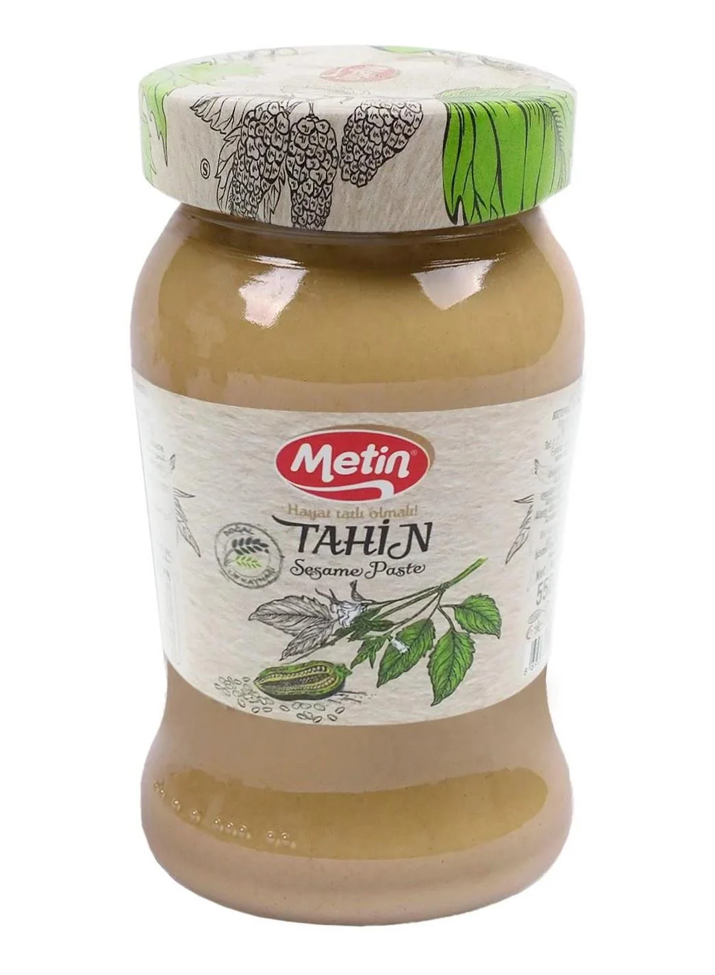 Metın tahın 550 gr cam