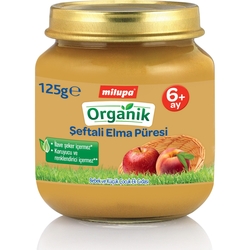 Mılupa organık 125 gr seftalı elma