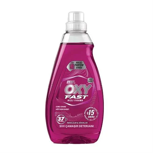 Mr oxy fast sıvı deterjan 1480 ml renkli siyah - 1