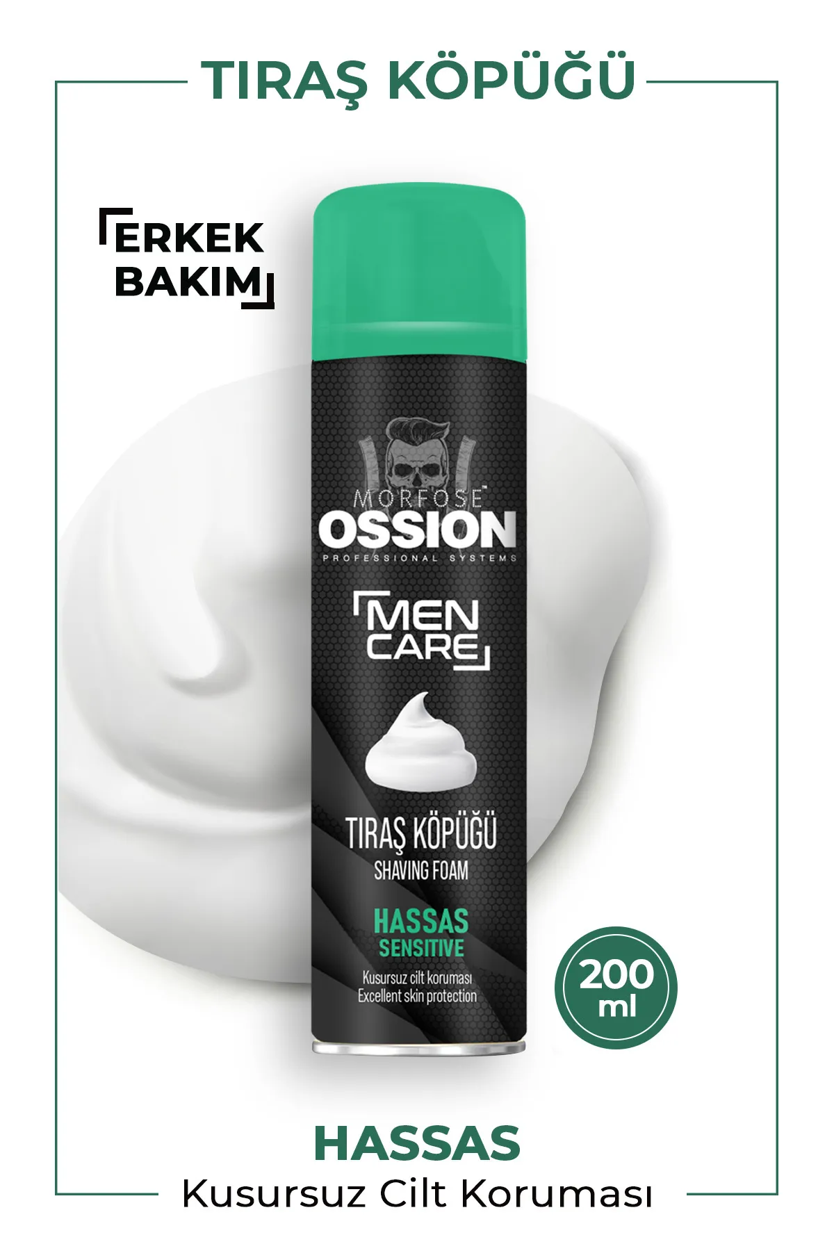 Ossıon 200 ml tıraş köpüğü hassas - 1