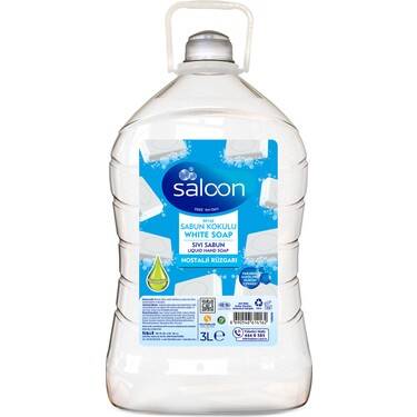 Saloon sıvı sabun 3 lt beyaz sabun - 1