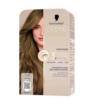 Schwarzkopf creme supreme 7-0 kumral - 1