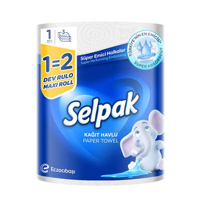 Selpak havlu dev rulo 1=2 - 1