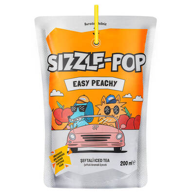 Sızzle pop seftalı 200ml - 1