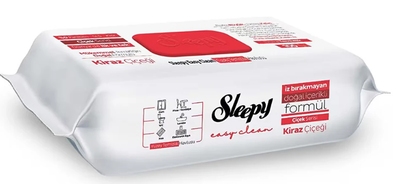 Sleepy yuzey temızlık havlusu 100 lu kiraz çiç. - 1