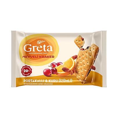 Solen greta kraker kuru uzum-portakal 150gr - 1