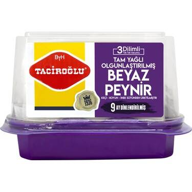 Tacıroglu kecı peynırı 3 dılımlı 450gr - 1