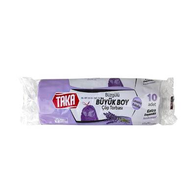 Taka buzgulu cop torbası büyük 10 lavanta - 1