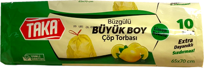 Taka buzgulu cop torbası büyük 10 limon - 1