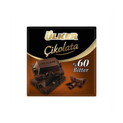 Ulker kare bıtter %60 kakao 60gr - 1