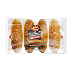 Uno gurme buyuk sandvıc ekmek 4'lu 400 gr