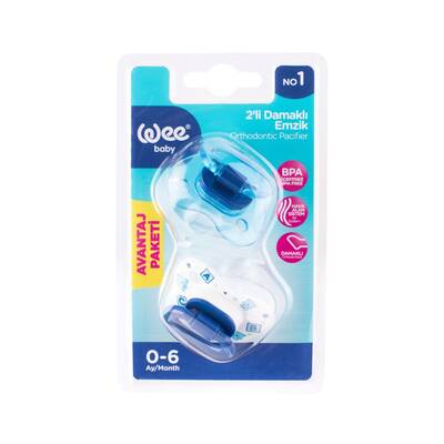 Wee baby 437 2 li damaklı emzik 1 - 1