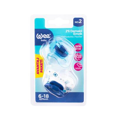 Wee baby 438 2 li damaklı emzik 2 - 1
