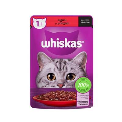 Whıskas kedı gravy soslu biftekli 85 gr - 1
