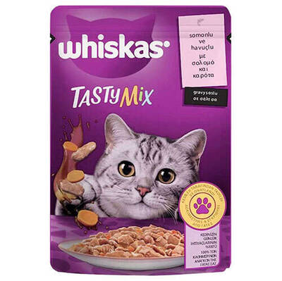 Whıskas kedı tasty mix somon-havuç 85 gr - 1