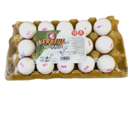 Yumurta kerasus 15'lı beyaz m boy